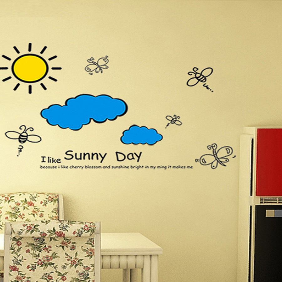 Decal dán tường ngày nắng ấm, sunny day