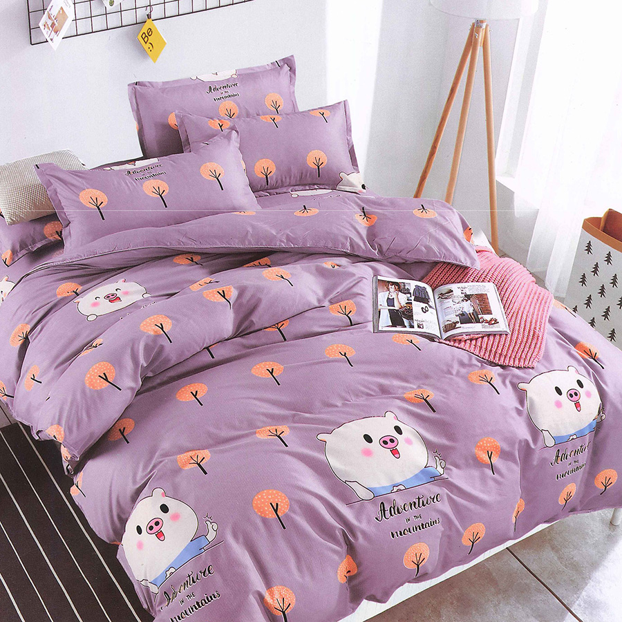 Bộ drap cotton thái lan Cotton House (5 món) CH5TDB014