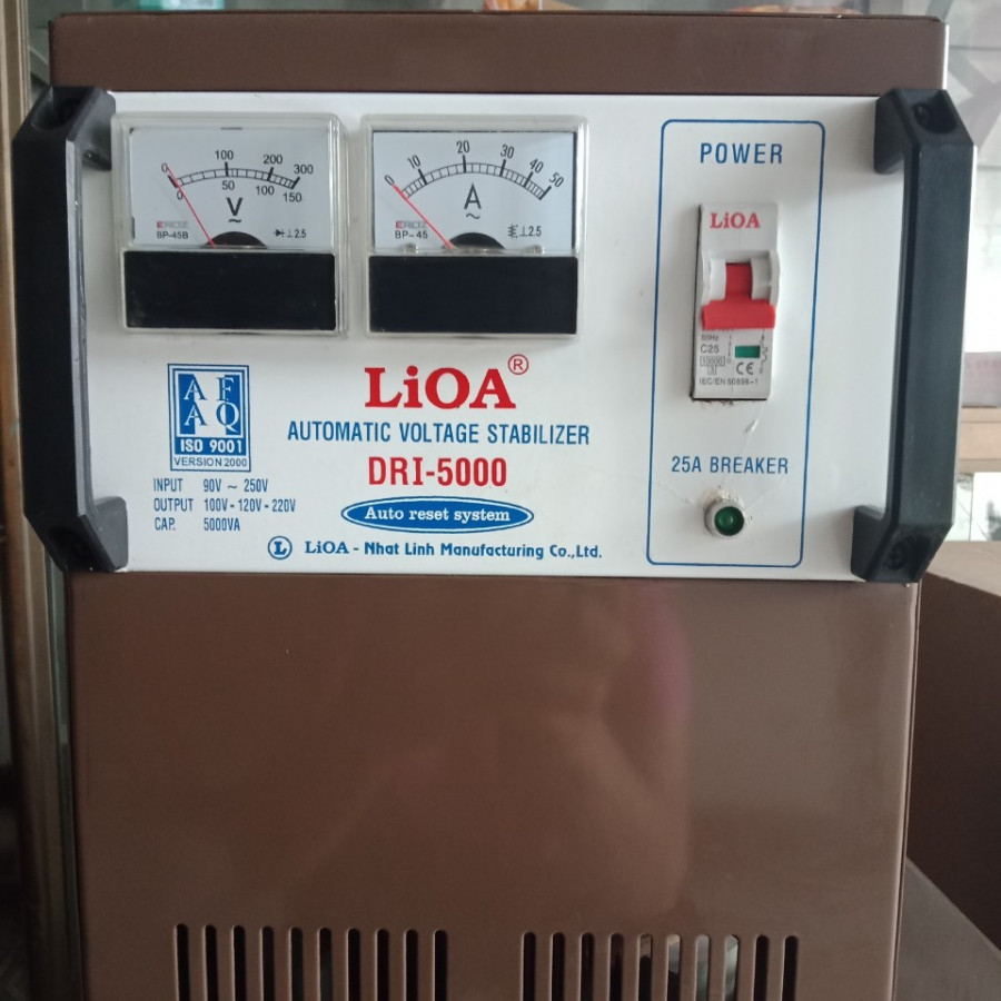 Ổn áp Lioa DRI 5000 100% dây đồng - Chính Hãng