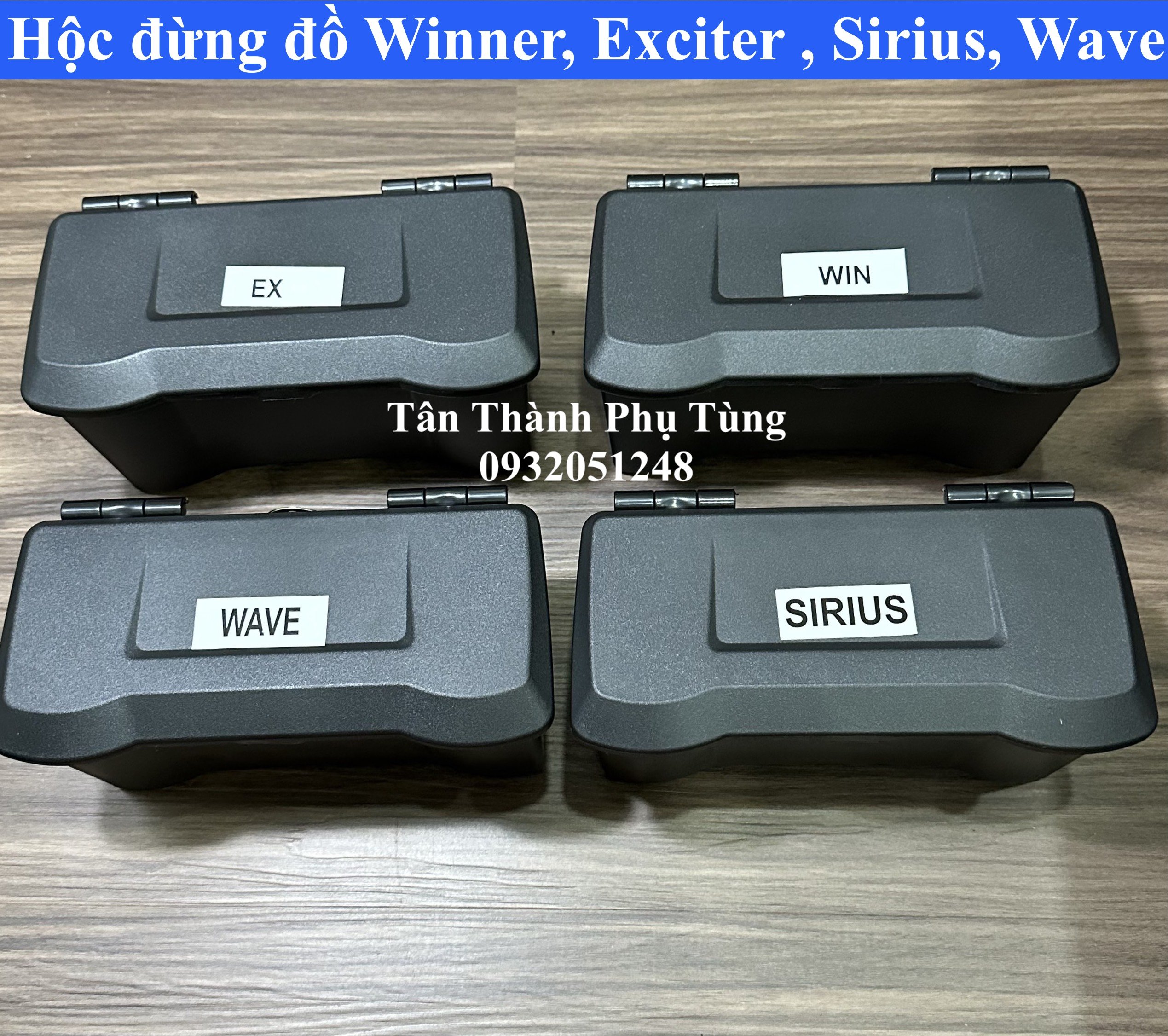 Hộc đựng đồ: dành cho Winner V1, Winner X, Exciter, Sirius , Wave kèm ốc