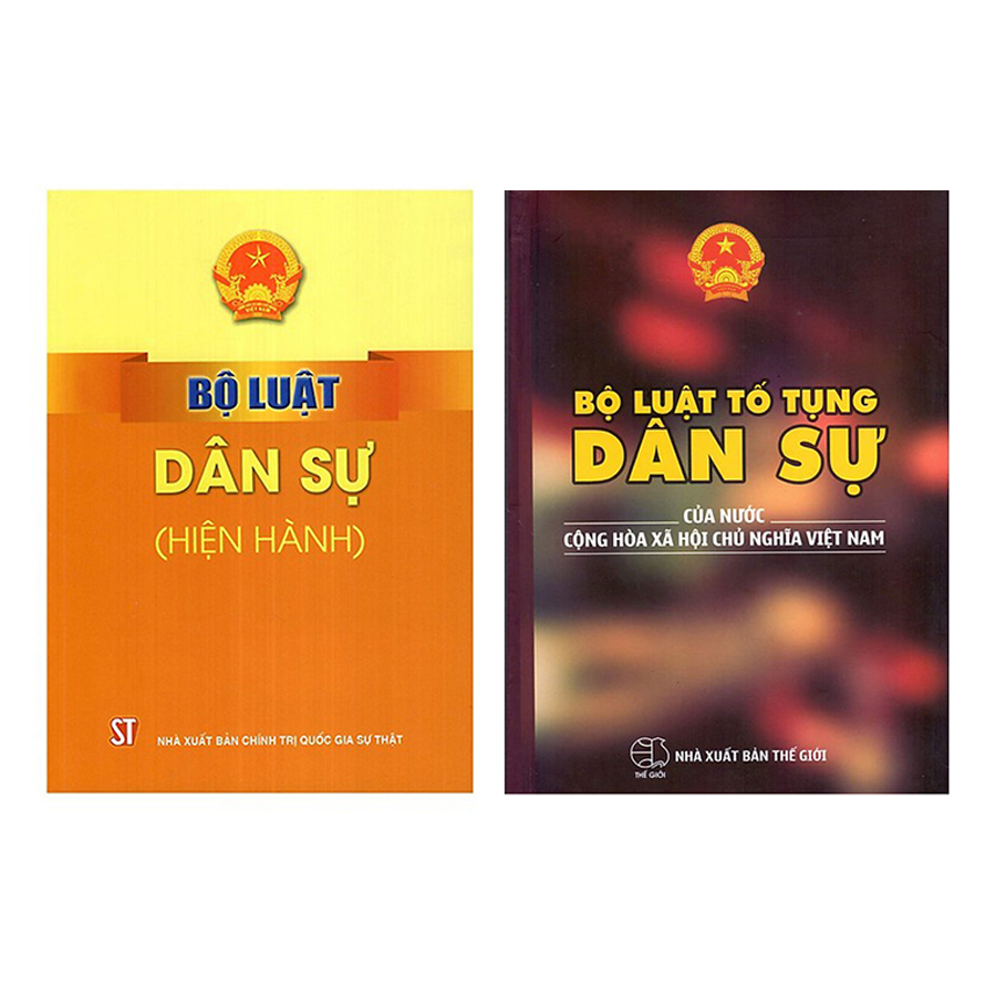 Combo Bộ Luật Tố Tụng Dân Sự Của Nước Cộng Hòa Xã Hội Chủ Nghĩa Việt Nam + Bộ Luật Dân Sự (Hiện Hành)