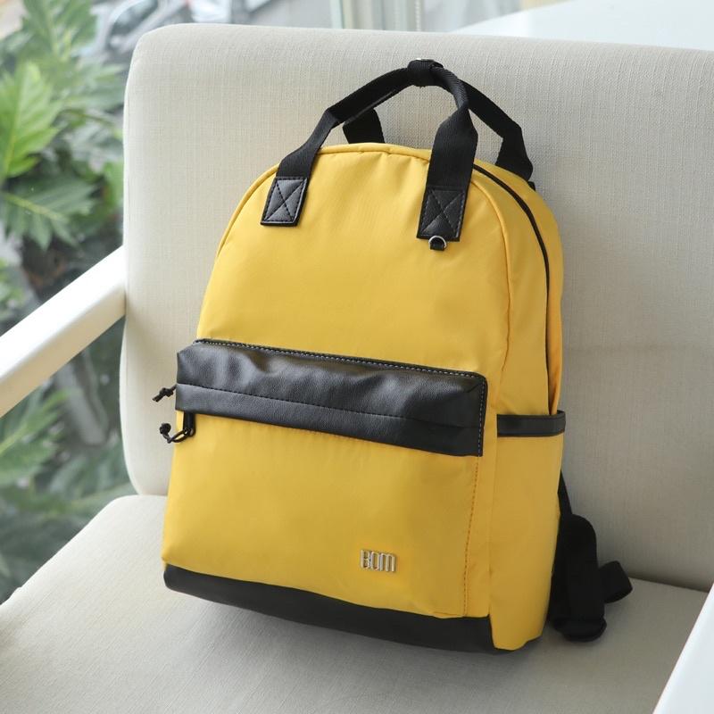 Balo học sinh, sinh viên thời trang unisex với chất dù cao cấp nhẹ bền - BOM