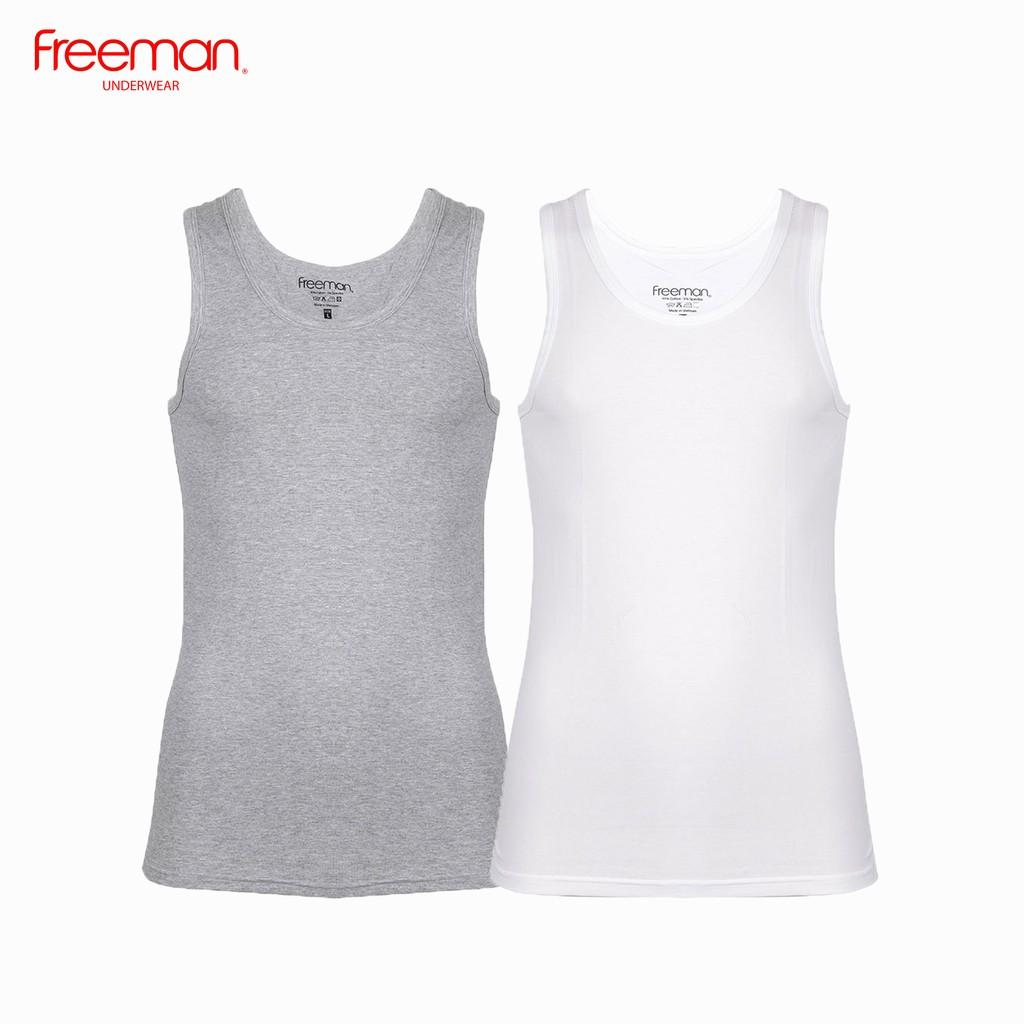 Áo thun nam ba lỗ cotton cao cấp thoải mái FREEMAN ASF202 [Combo 2