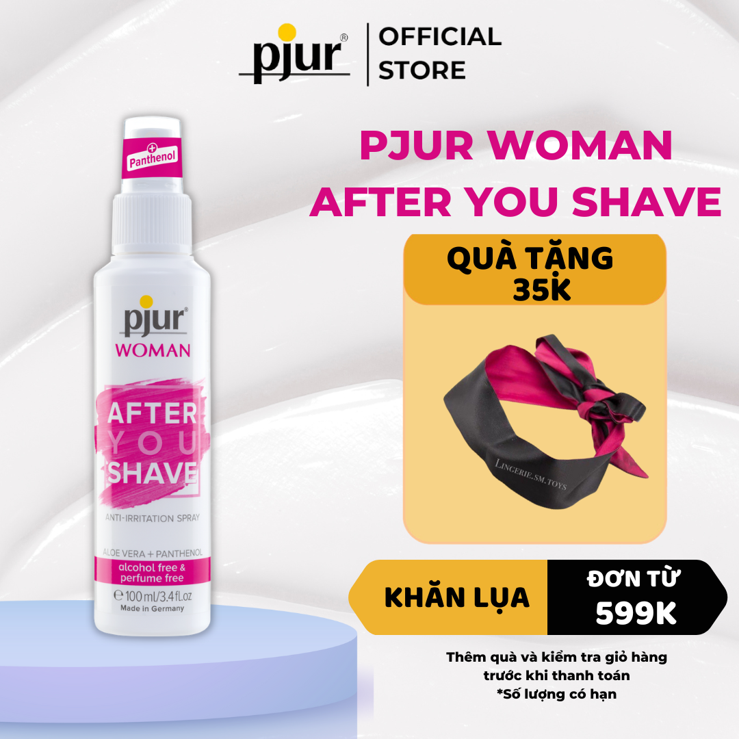 Kem dưỡng sau cạo lông Pjur Woman After You Shave 100ml chứa Pathenol có khả năng chống viêm, tái tạo mịn màng da