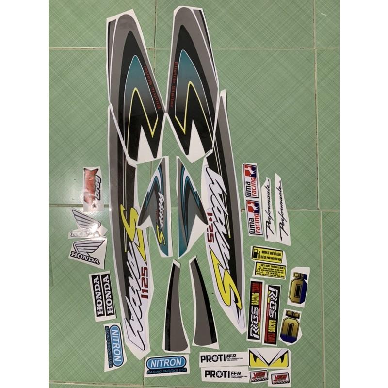 Tem wave 110 xám đen