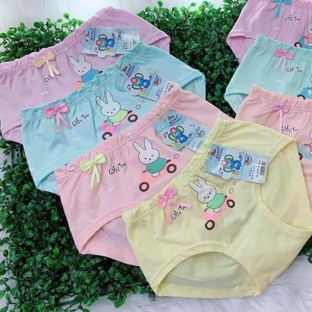 Quần Chip Tam Giác Xinh Xắn Bé Gái Chất Liệu Cotton Thân Thiện Với Da Trẻ Size 13-27kg