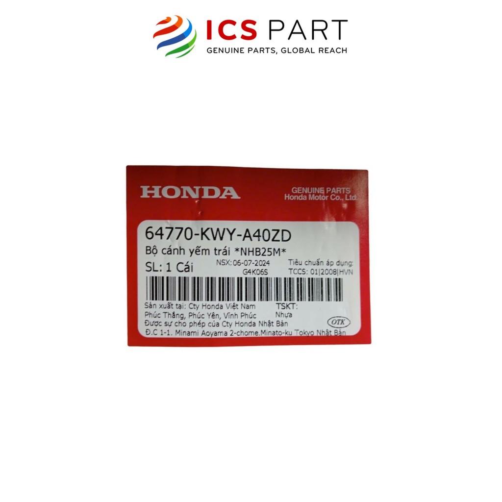Cánh Yếm Ngoài Trái HONDA Wave 100 (Alpha A) Đen Nhb25M (Có Tem) (64770KWYA40ZD)