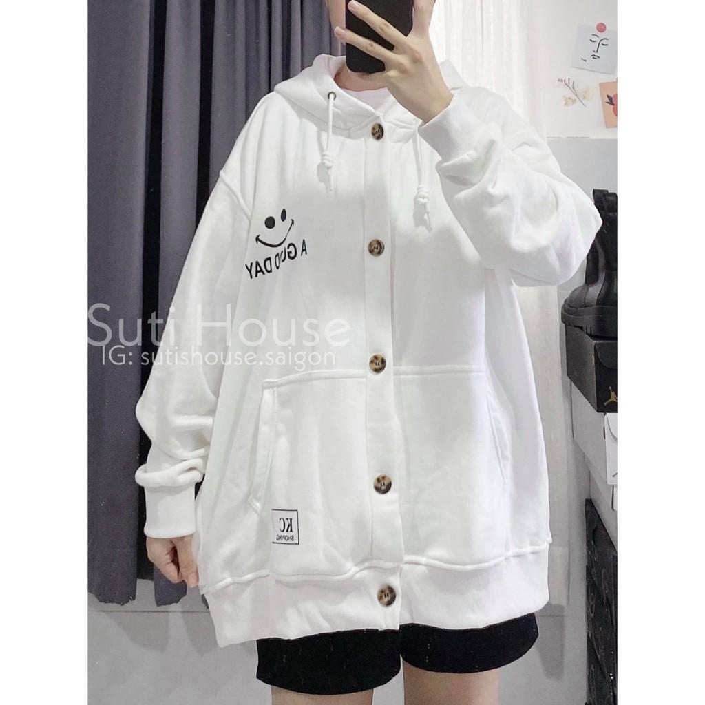 Áo Khoác Unisex A Good Day Form Rộng Vải Mềm Mịn Phong Cách Ulzzang Xinh Xắn - Suti House