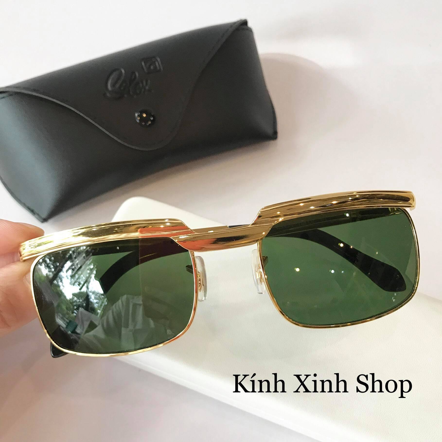 Kính mát, Kính râm Solex 14K Tròng Thủy Tinh Fullbox Phụ Kiện - Có thể đi Ngày và Đêm