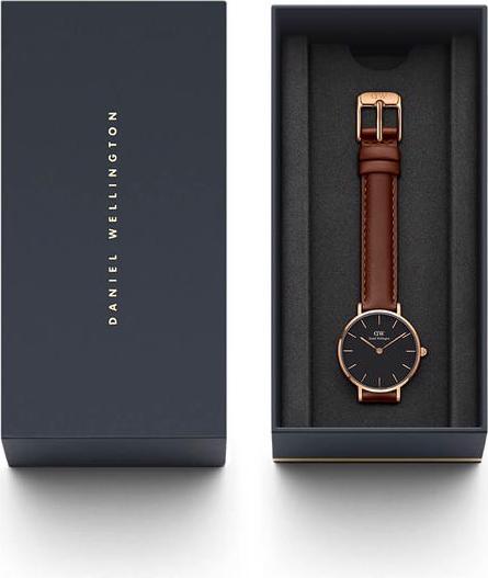 Daniel Wellington Petite St Mawes Rose Black 28mm DW00100225