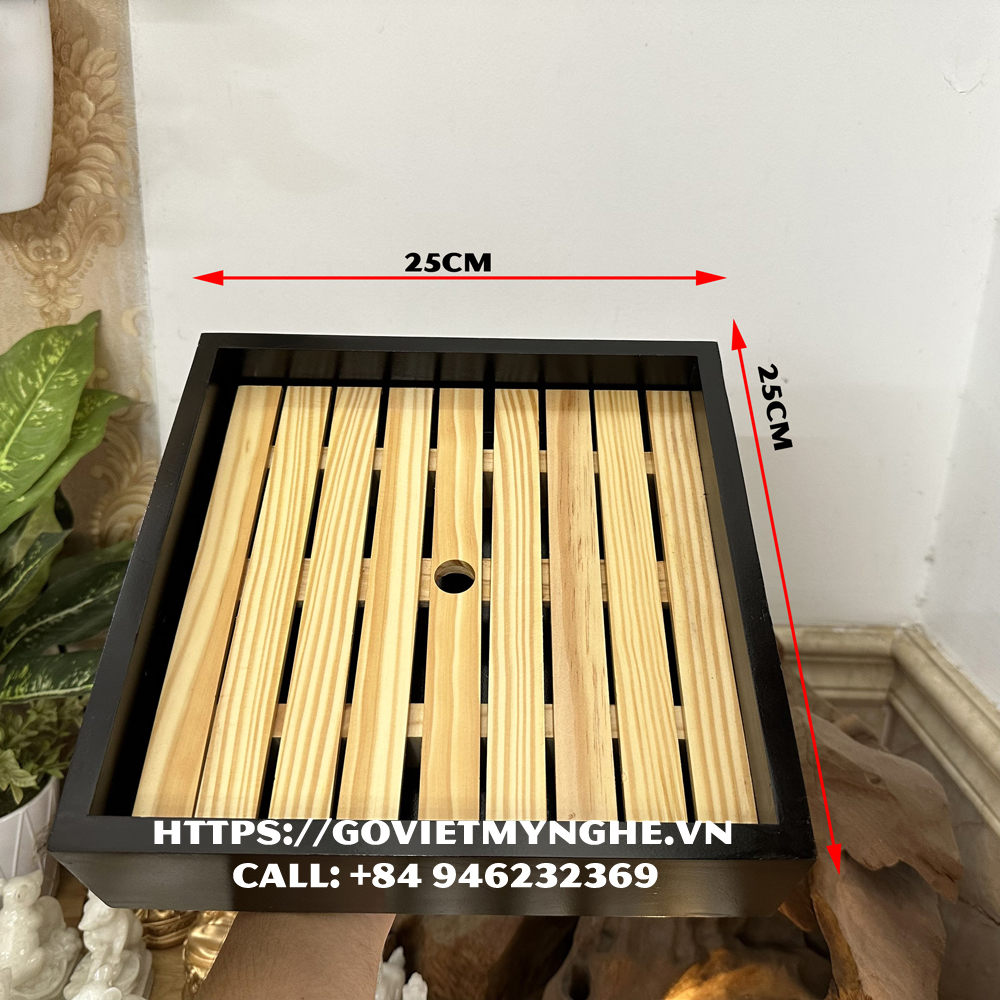 Khay gỗ trang trí món ăn - Khay gỗ trang trí sushi sashimi cho nhà hàng Nhật - Gỗ Thông