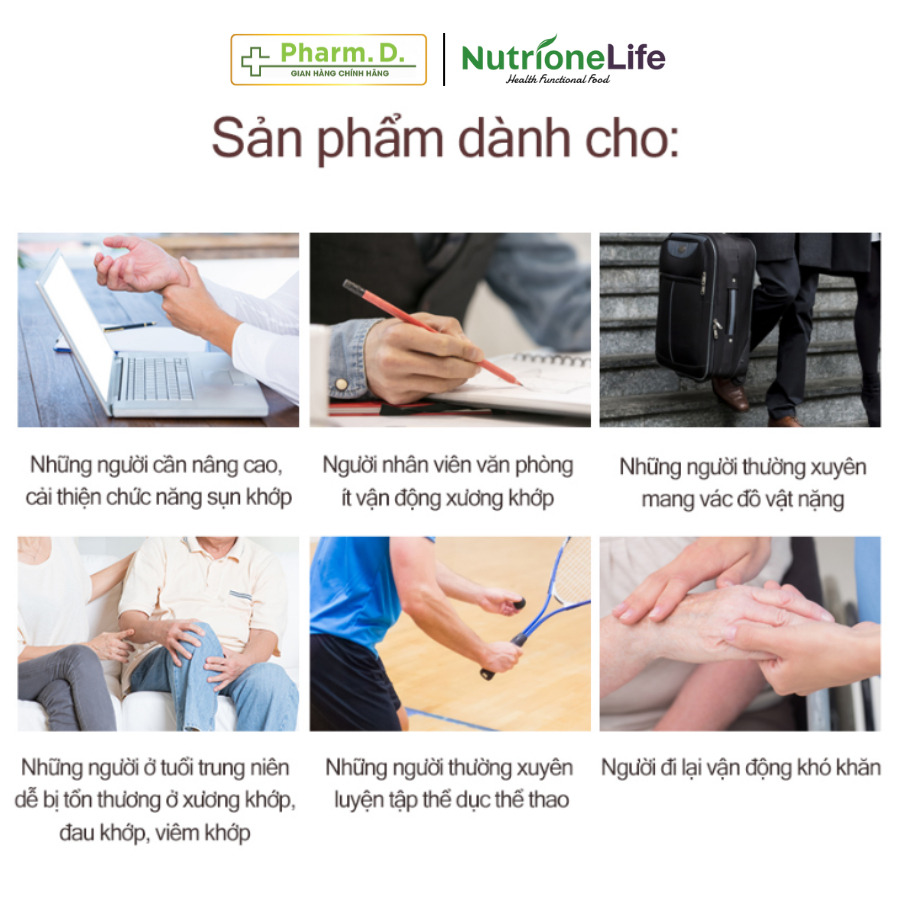 Viên Uống NUTRIONELIFE Joint Bone 1500 Hỗ Trợ Xương Khớp, Giúp Xương Chắc Khỏe