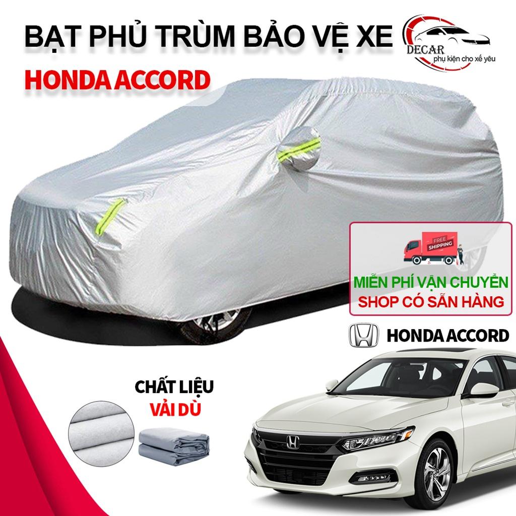 Bạt phủ trùm bảo vệ xe ô tô Honda Accord , bạt vải dù Oxford đậy bao trùm xe oto sedan 5 chỗ