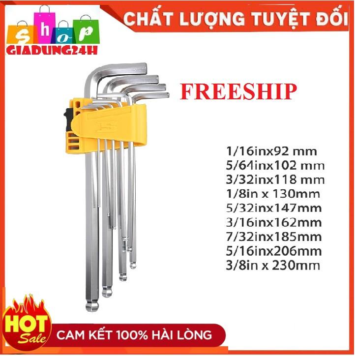 Bộ lục giác đầu bi, đầu hoa thị đa năng 9 món / bộ lục lăng / bo luc giac / bộ lục giác xịn / bộ lục giác