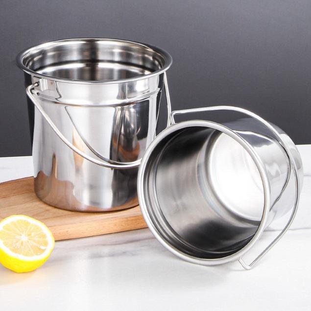 Xô đựng đá inox nhỏ có quai xách