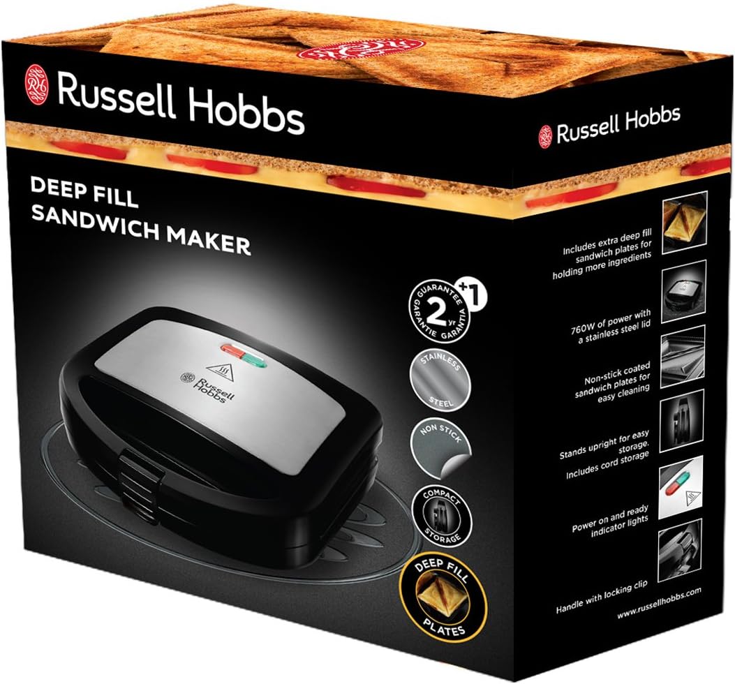 Máy kẹp sandwich Russell Hobbs Deep Fill 24530-56 Nhập Đức Hàng chính hãng