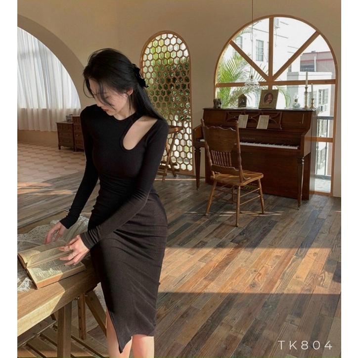ĐẦM BODY CUT VAI TAY DÀI XBkèm ảnh thật