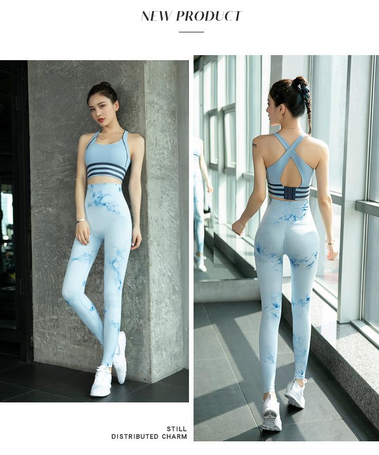 áo ngực thể thao nữ tập yoga crop top chống sốc đẩy lên quần lót thể dục 9