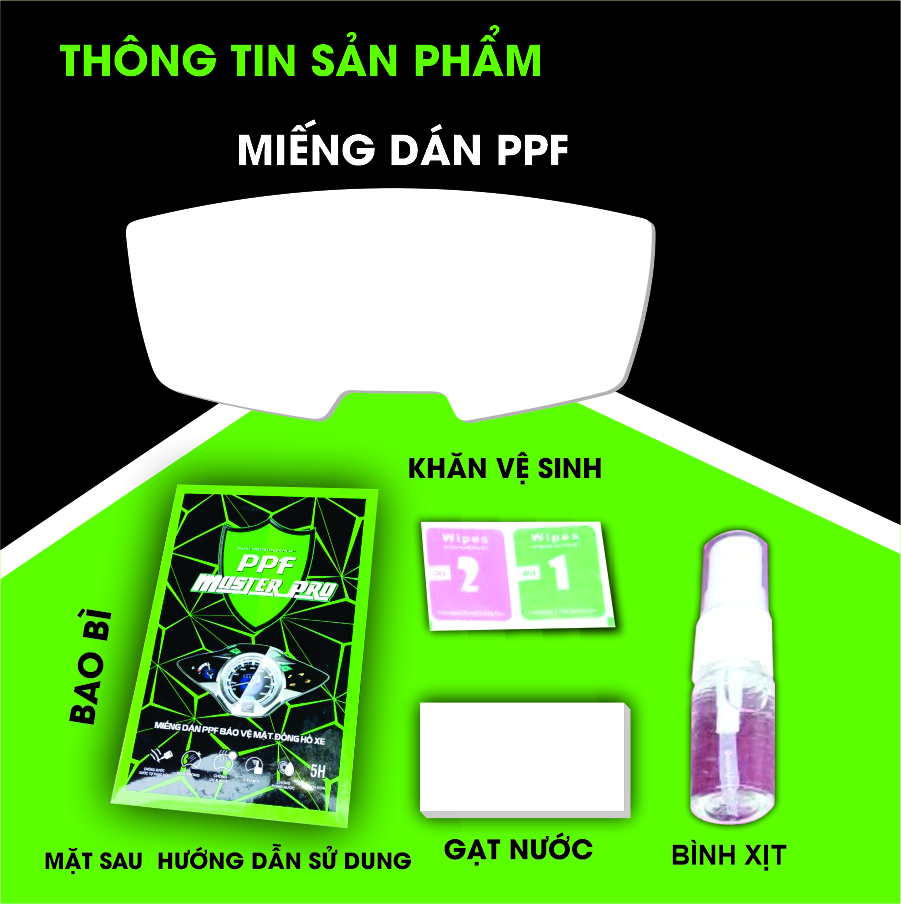 Miếng Dán PPF Bảo Vệ Mặt Đồng Hồ Xe Medley S | Chất Liệu Film PPF