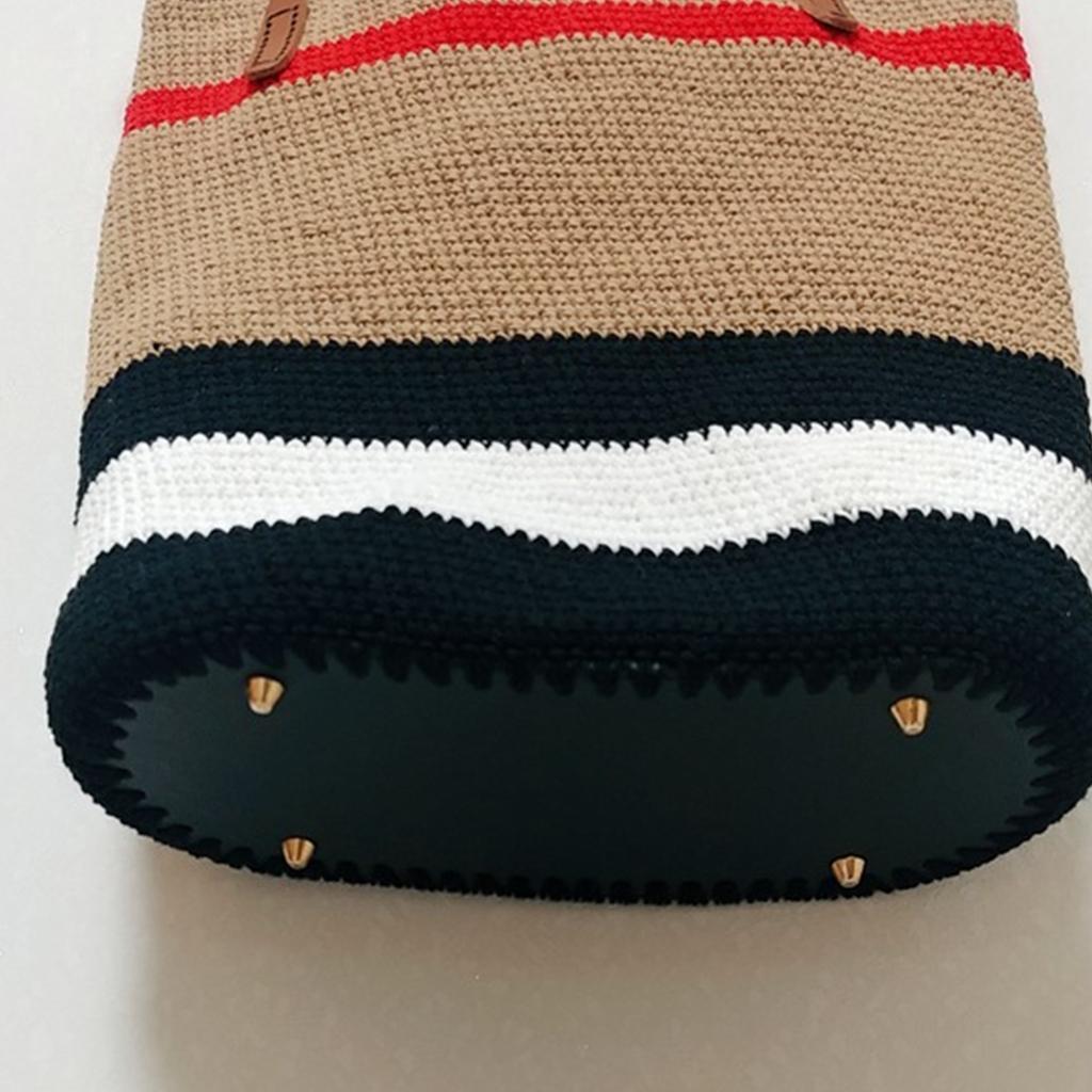 5x Crochet Bag Bottom Pad Mat Weaving Bag Insert Cushion