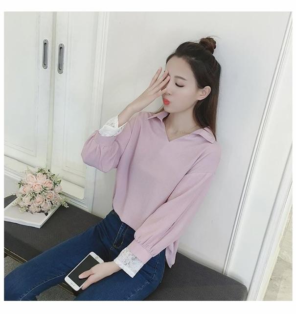 ÁO HỒNG PHỐI TAY REN