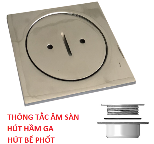 Thông tắc sàn, thông hầm ga, bịt thông tắc INOX SUS304 GL