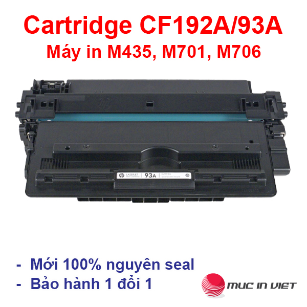 Hộp mực 93A dùng cho máy in HP Pro M435NW, M701, M706 - Cartridge CZ192A - Cartridge 93A mới 100%