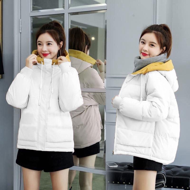 ÁO KHOÁC PHAO NỮ 3 LỚP NÓN THÊU