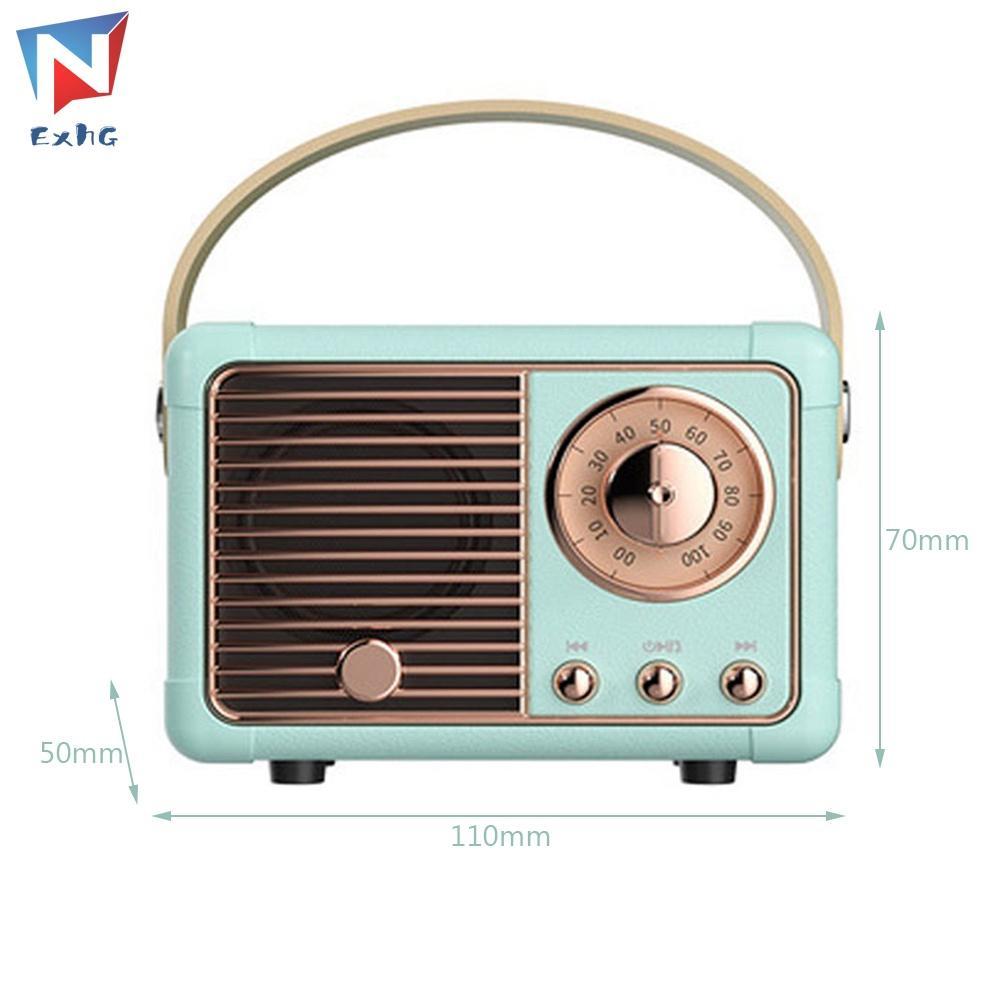 Loa Bluetooth Không Dây Thông Minh Bằng ABS Đa Năng Hỗ Trợ Thẻ TF Phong Cách Retro