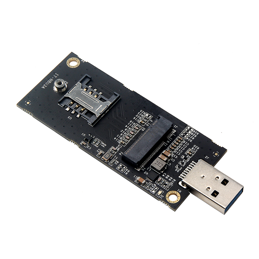 Thẻ chuyển đổi M.2 NGFF sang USB3.0 (M.2) KEY B sang USB3.0 Bảng phát triển mô-đun với Khe cắm thẻ SIM cho PC