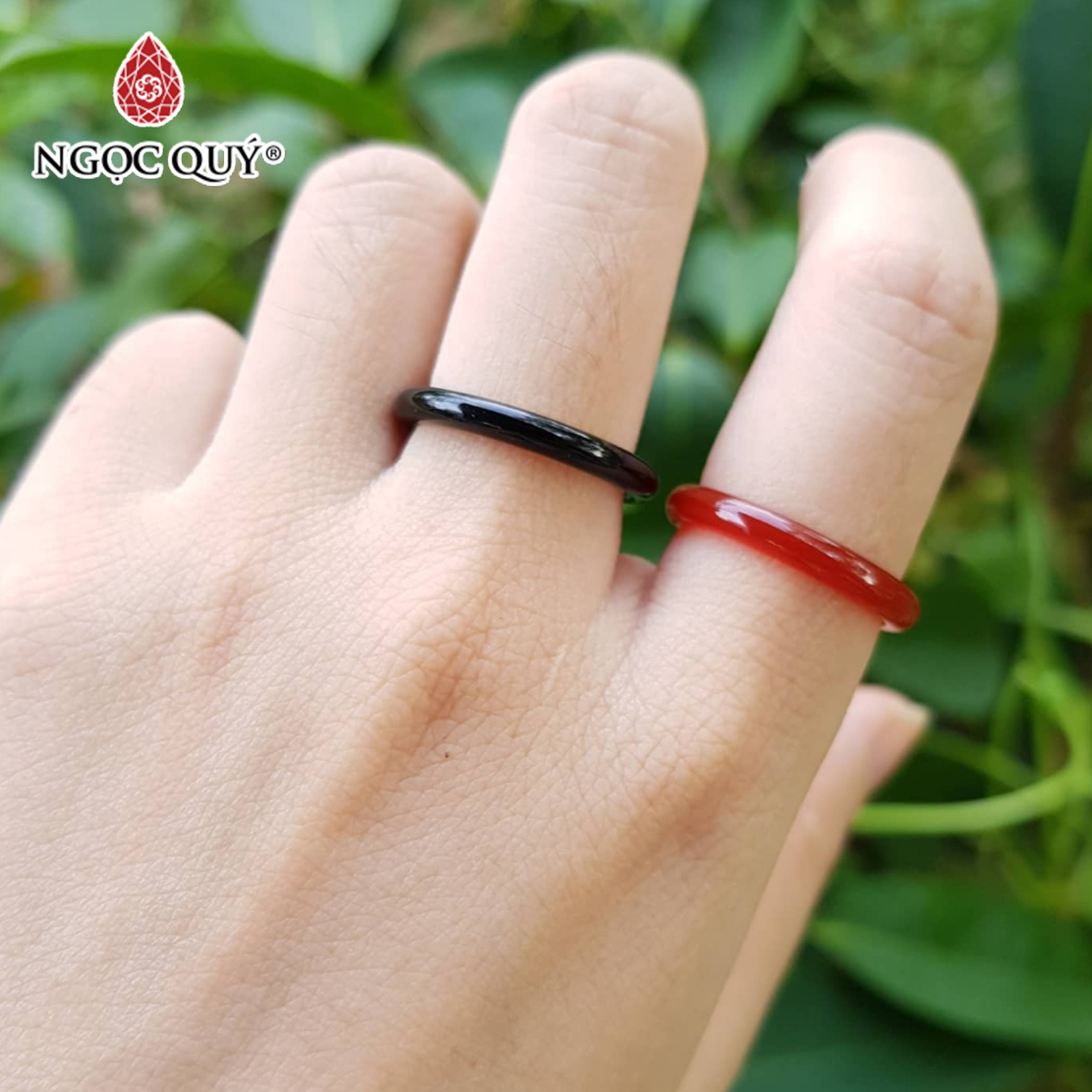 1 Cặp Nhẫn Đá Thiên Nhiên May Mắn - Ngọc Quý Gemstones