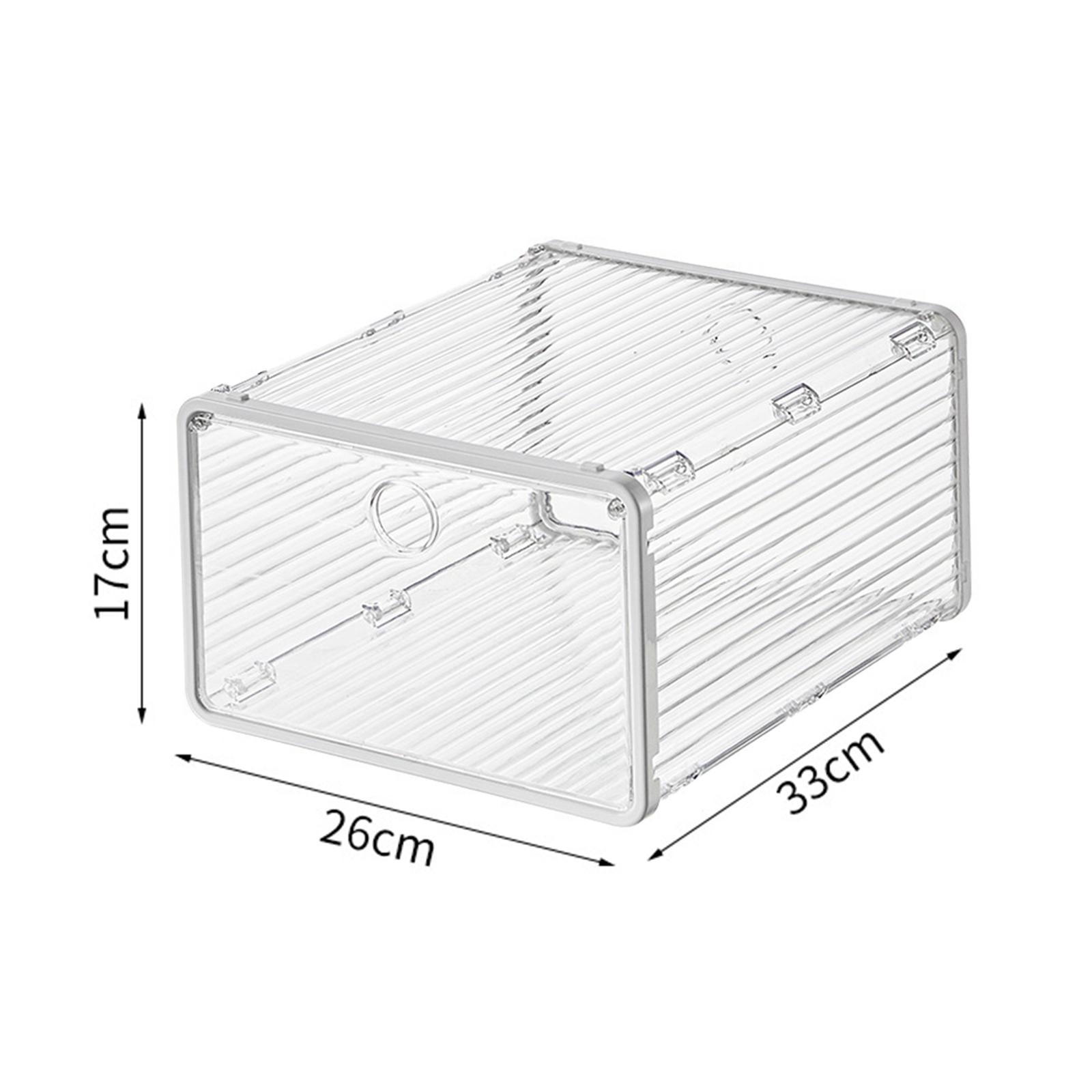 Shoe Storage Box Shoe Organizer with Lid Shoe Holder for Closet Apartment RV