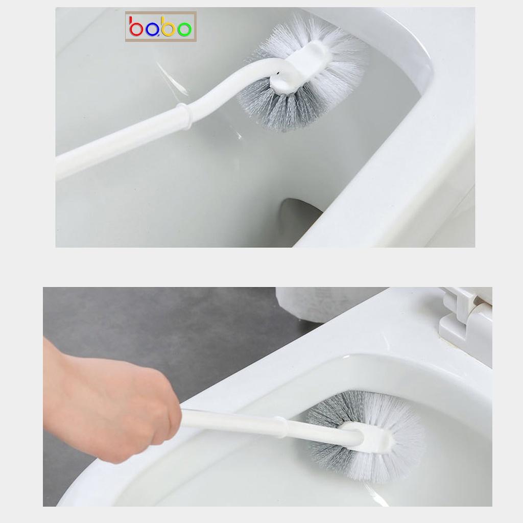 Bàn chải nhà vệ sinh cọ bồn cầu toilet không có góc chết lông mềm babo