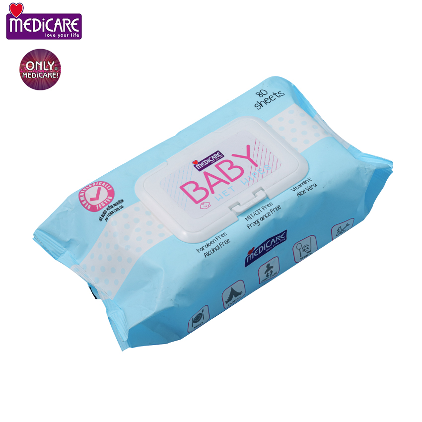 Khăn ướt MEDiCARE Baby 80 tờ