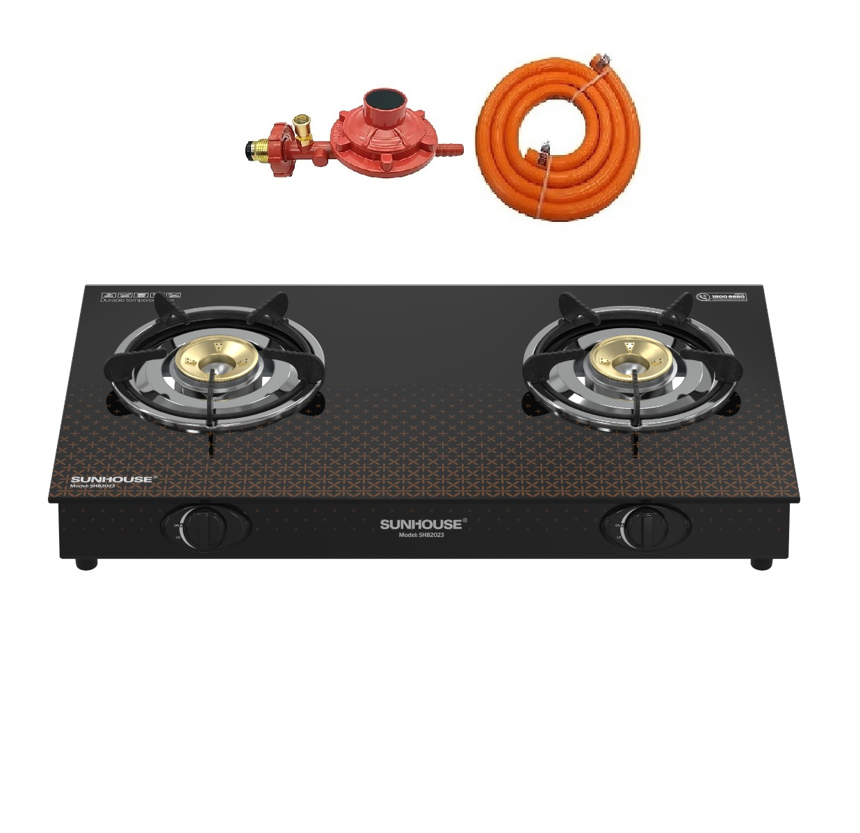 BẾP GAS DƯƠNG KÍNH SUNHOUSE SHB2023 - Hàng Chính Hãng