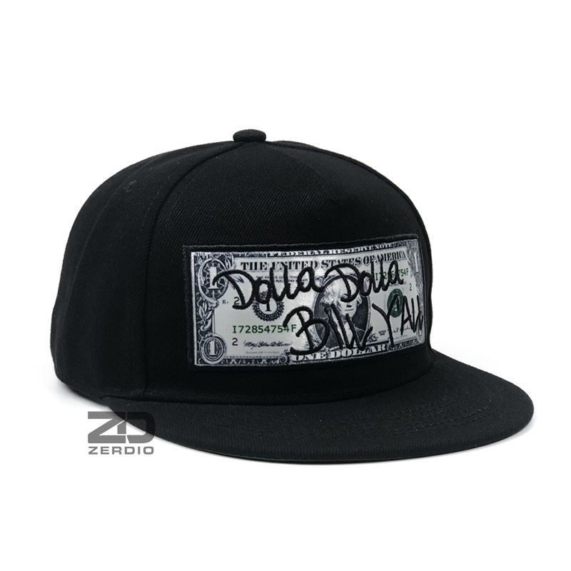 Mũ snapback hiphop, Nón nam cao cấp DOLLA mã SN66 màu đen phong cách cá tính