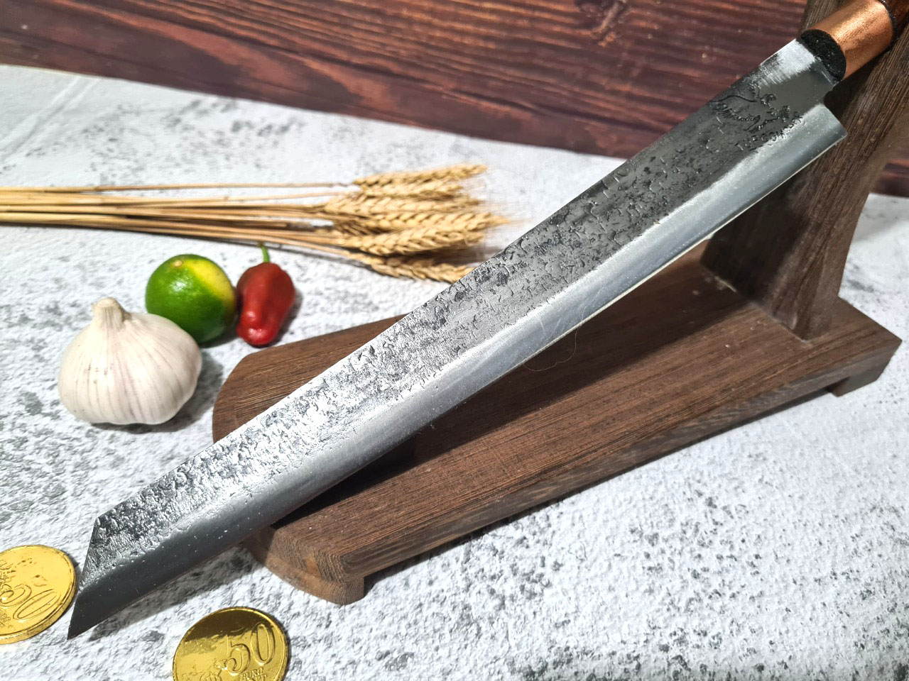DAO BẾP NHÍP PHÚC SEN SASHIMI MẶT HOA VĂN MÃ HBN4