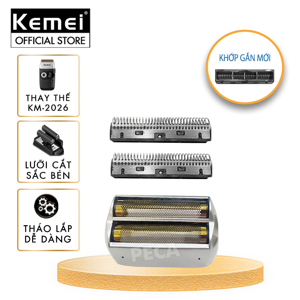 Lưỡi thay thế máy cạo râu Kemei KM-2026 - Chính hãng