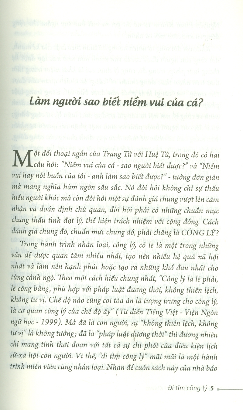 ĐI TÌM CÔNG LÝ - Nguyễn Phan Khiêm – Liên Việt – NXB Văn Học