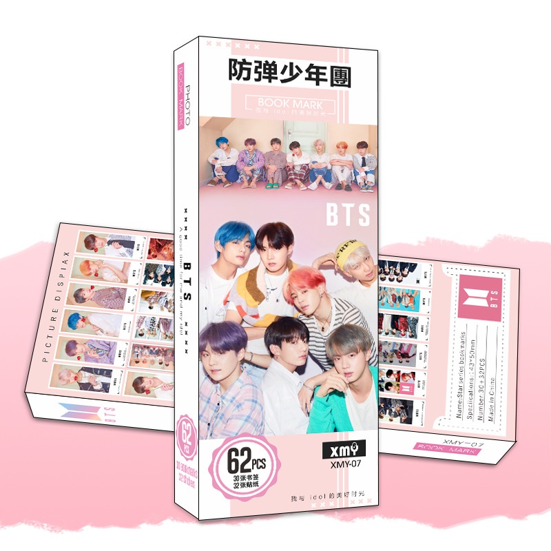 Bookmark BTS &quot;Map of the Soul: Persona&quot; 62pcs mới