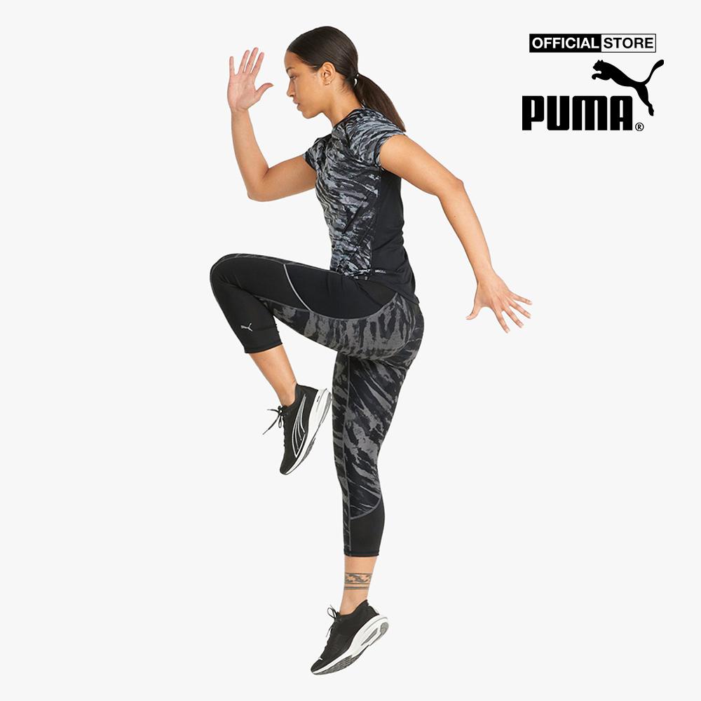 PUMA - Quần legging thể thao nữ lửng 5K Graphic High Waisted 3/4 Running 521393-01