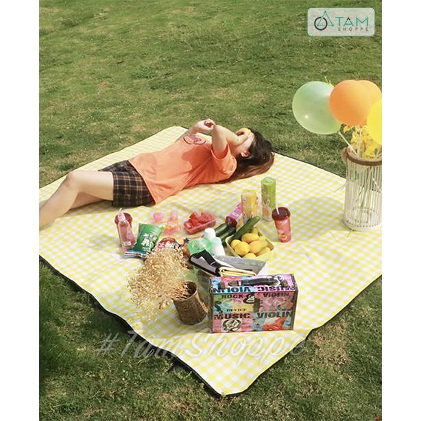 Thảm picnic dã ngoại vải chống thấm cao cấp 150x200cm