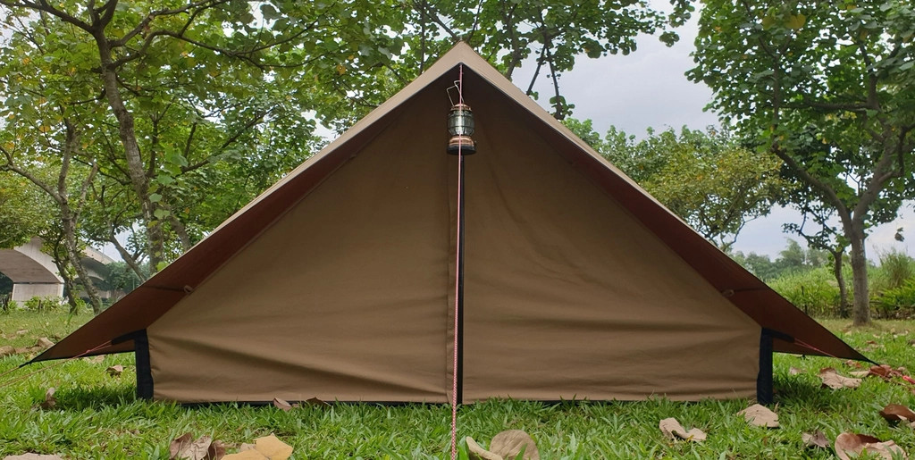 Lều cắm trại chữ A Vintage ECOCAMP 4 người - vải TC cao cấp Kích thước 240*210*140cm