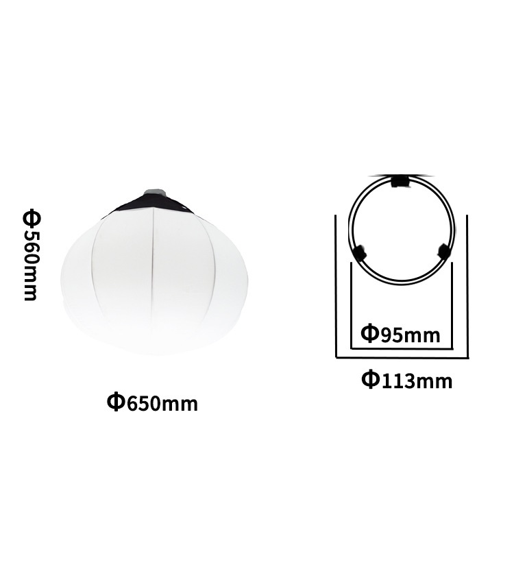 Softbox cầu tròn 65 cm làm mềm ánh sáng đèn 285w chân cao 2m3 hỗ trợ chụp ảnh chuyên nghiệp
