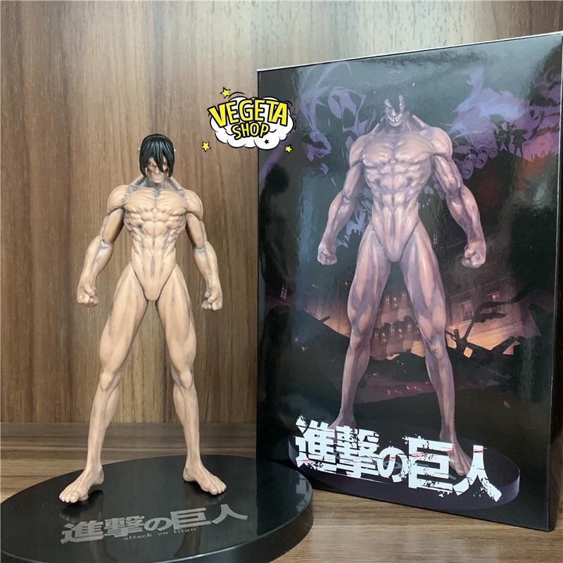 Mô hình Attack On Titan - Titan tiến công Attack Titan - Eren Yeager - Đại chiến Titan - Fullbox - 15cm