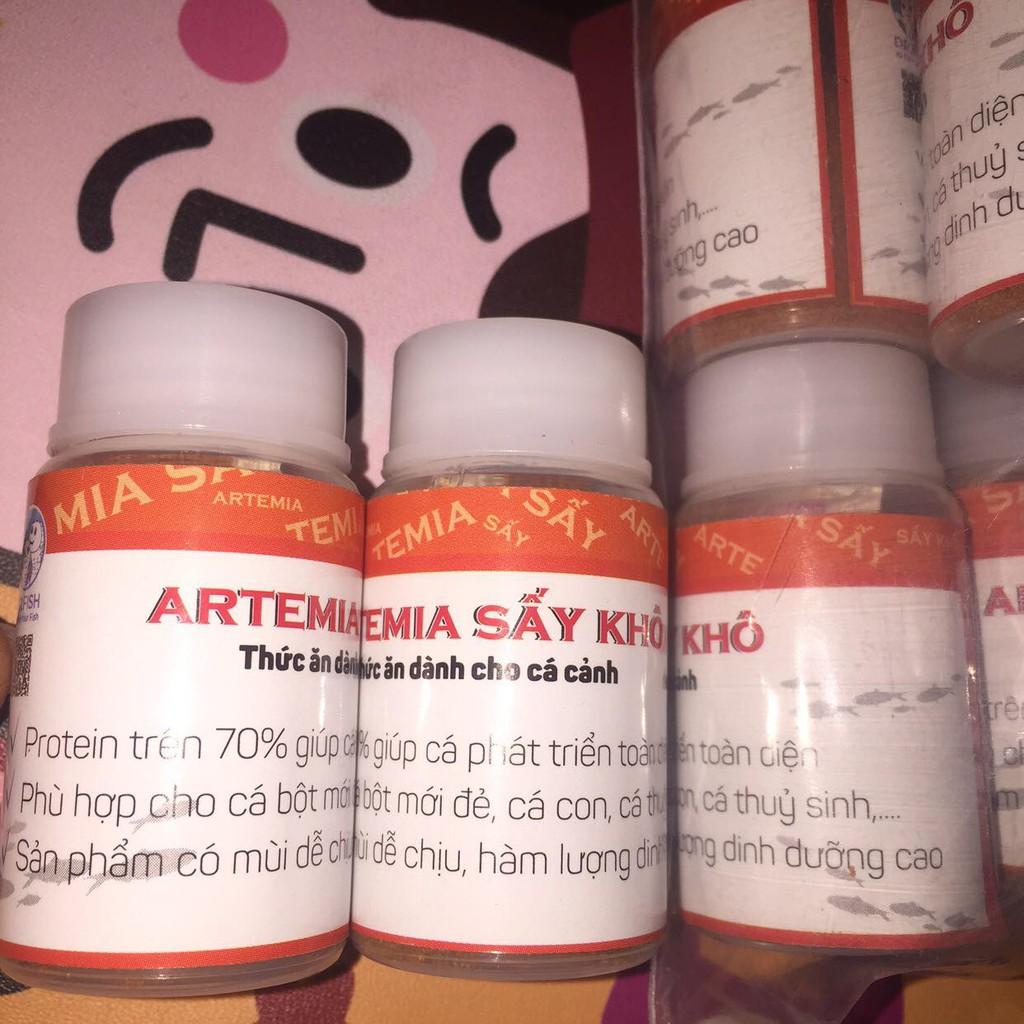 Artemia bột sấy khô Đào Sỹ Nguyên 10 gram cho cá con.