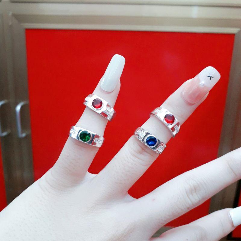 Nhẫn bạc bé trai đính đá cao cấp YN JEWELRY