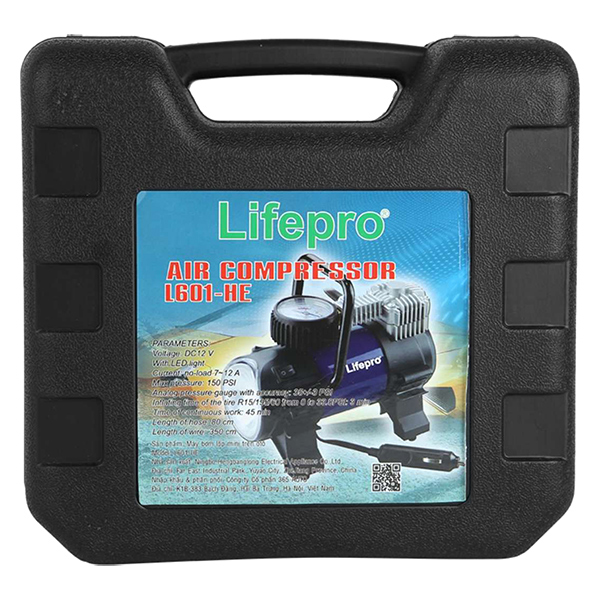 Máy Bơm Lốp Xe Ô Tô Lifepro L601-HE