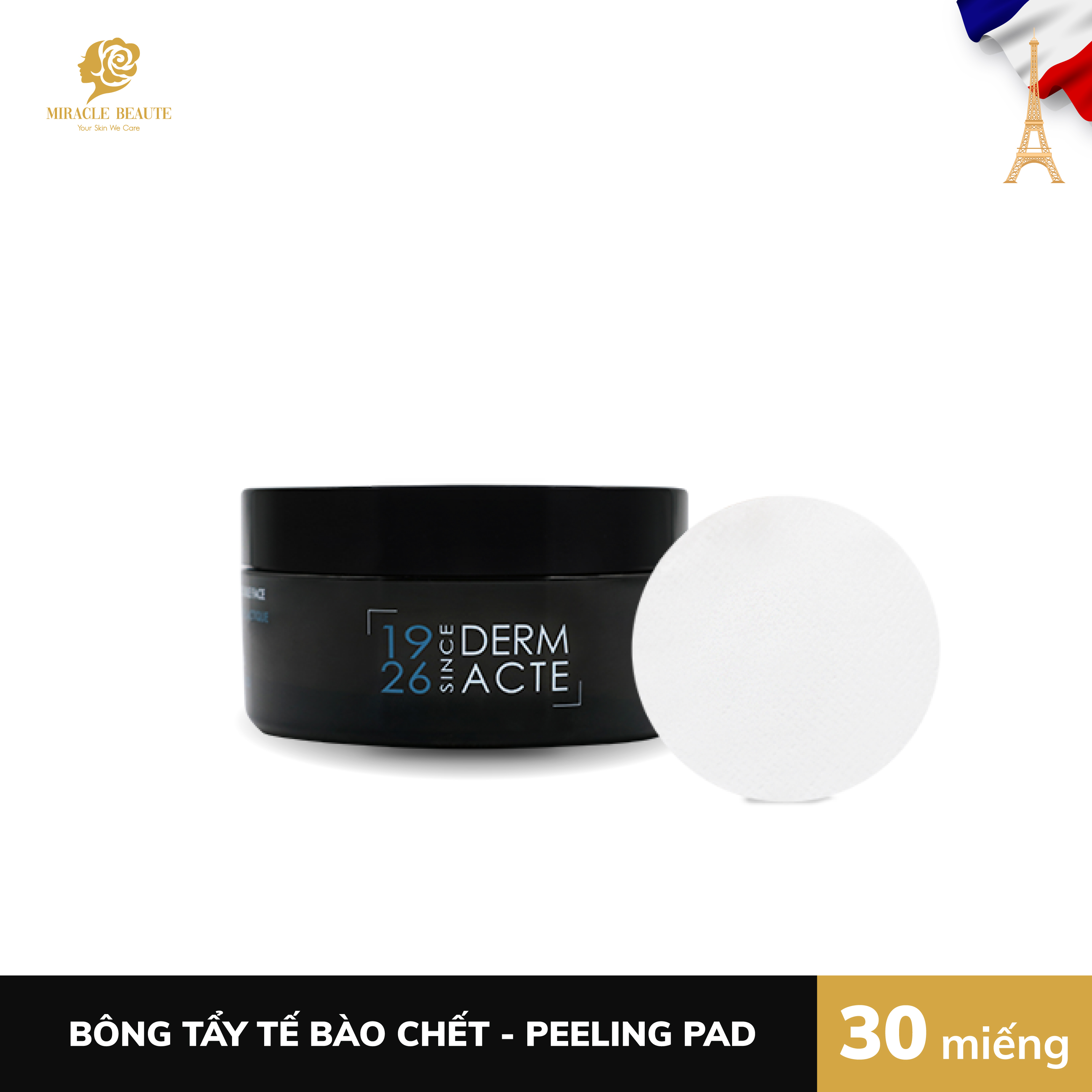 Tẩy tế bào chết Peeling pad - DISQUES EXFOLIANTS DOUBLE FACE  - Academie Scientifique de Beaute