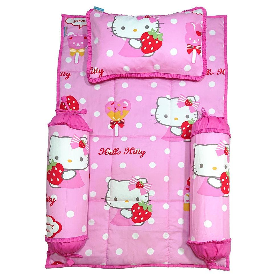 Bộ 4 món ga gối Sleep Baby Sweet Kitty - F185